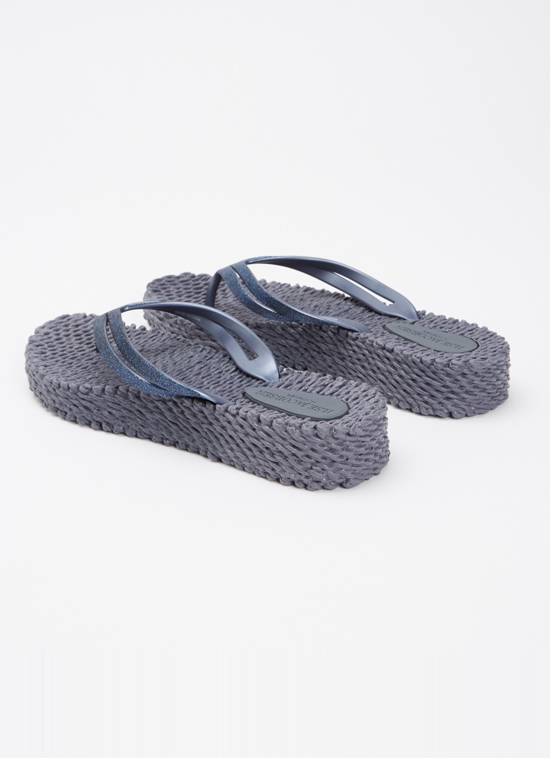 Ilse Jacobsen Slipper met glitter - achterkant 2 indigo