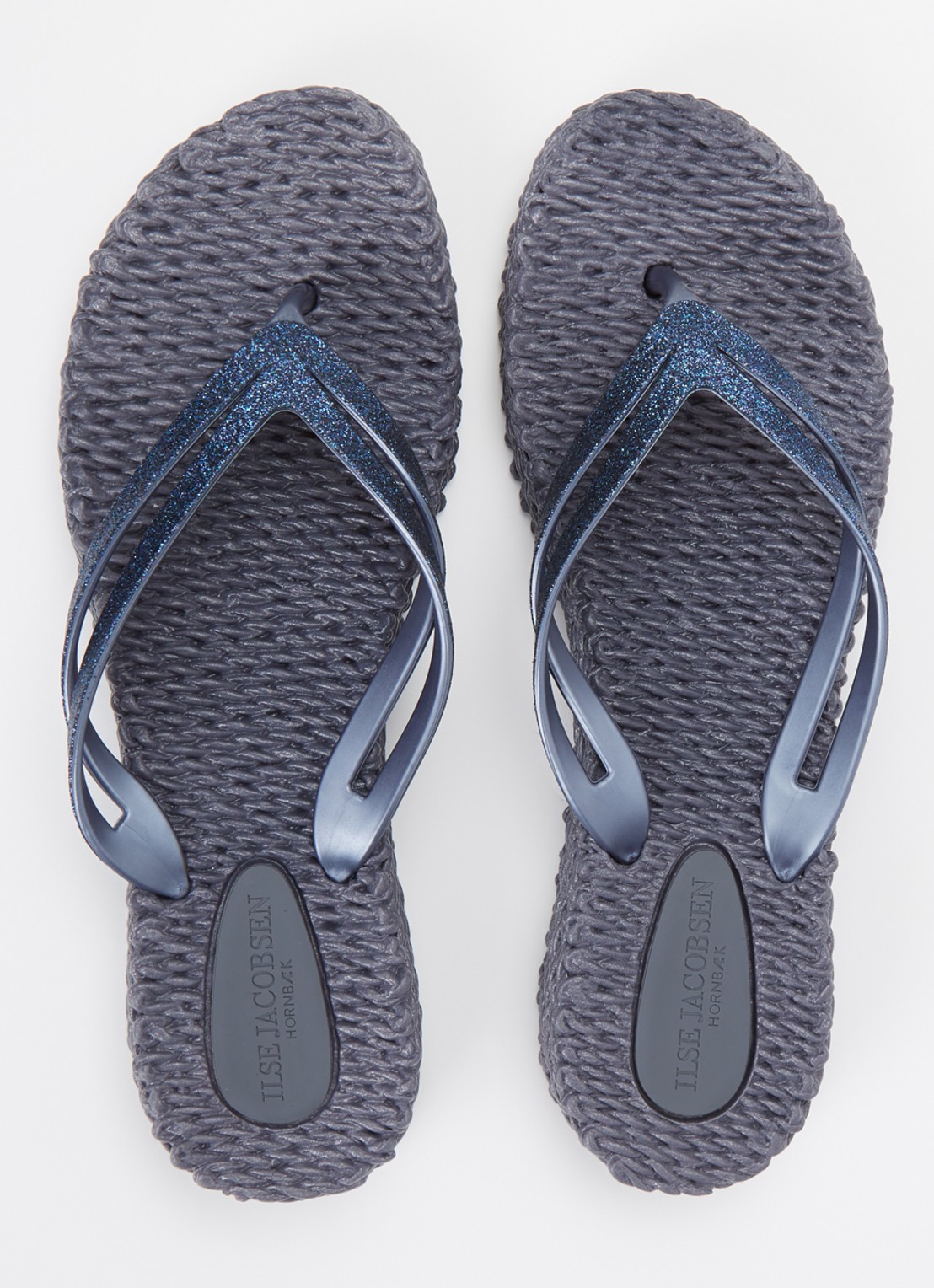 Ilse Jacobsen Slipper met glitter - detail 4 indigo