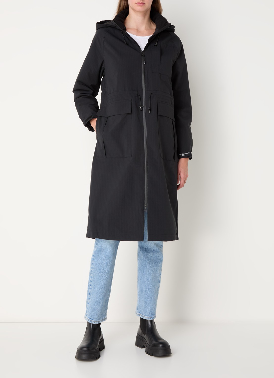 Ilse Jacobsen Thermy parka met afneembare capuchon - detail 5 zwart