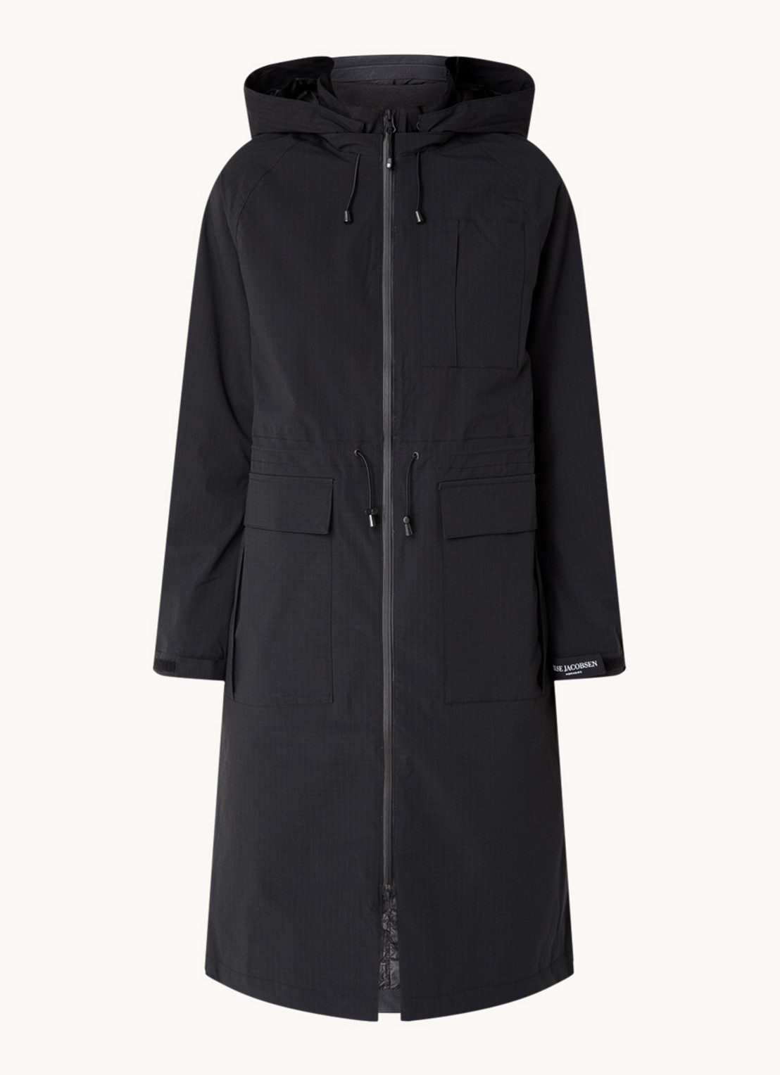 Ilse Jacobsen Thermy parka met afneembare capuchon - voorkant 2 zwart