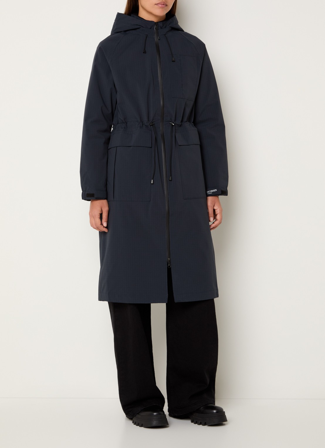 Ilse Jacobsen Thermy parka met afneembare capuchon - detail 2 indigo