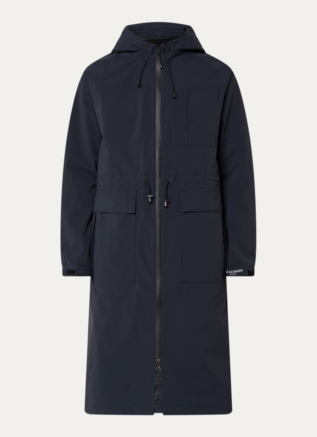 Ilse Jacobsen Thermy parka met afneembare capuchon - voorkant 3 indigo