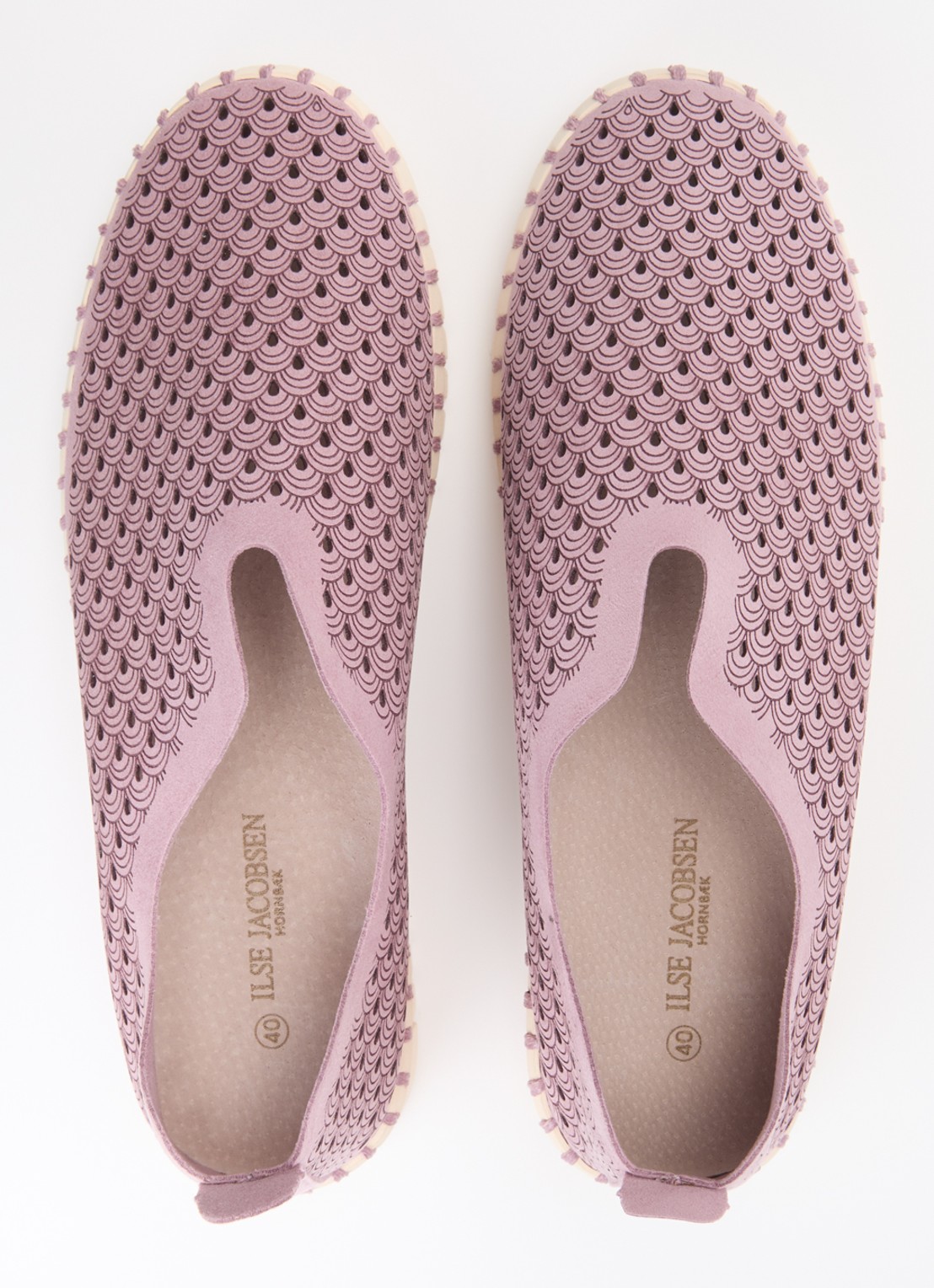 Ilse Jacobsen Tulip espadrille - detail 3 oudroze