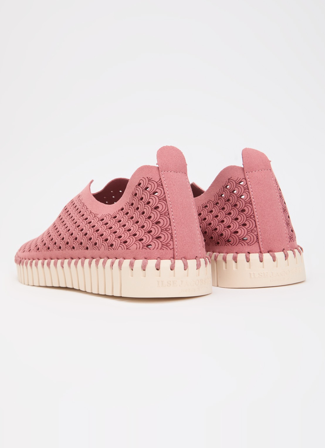 Ilse Jacobsen Tulip espadrille - achterkant donkerroze