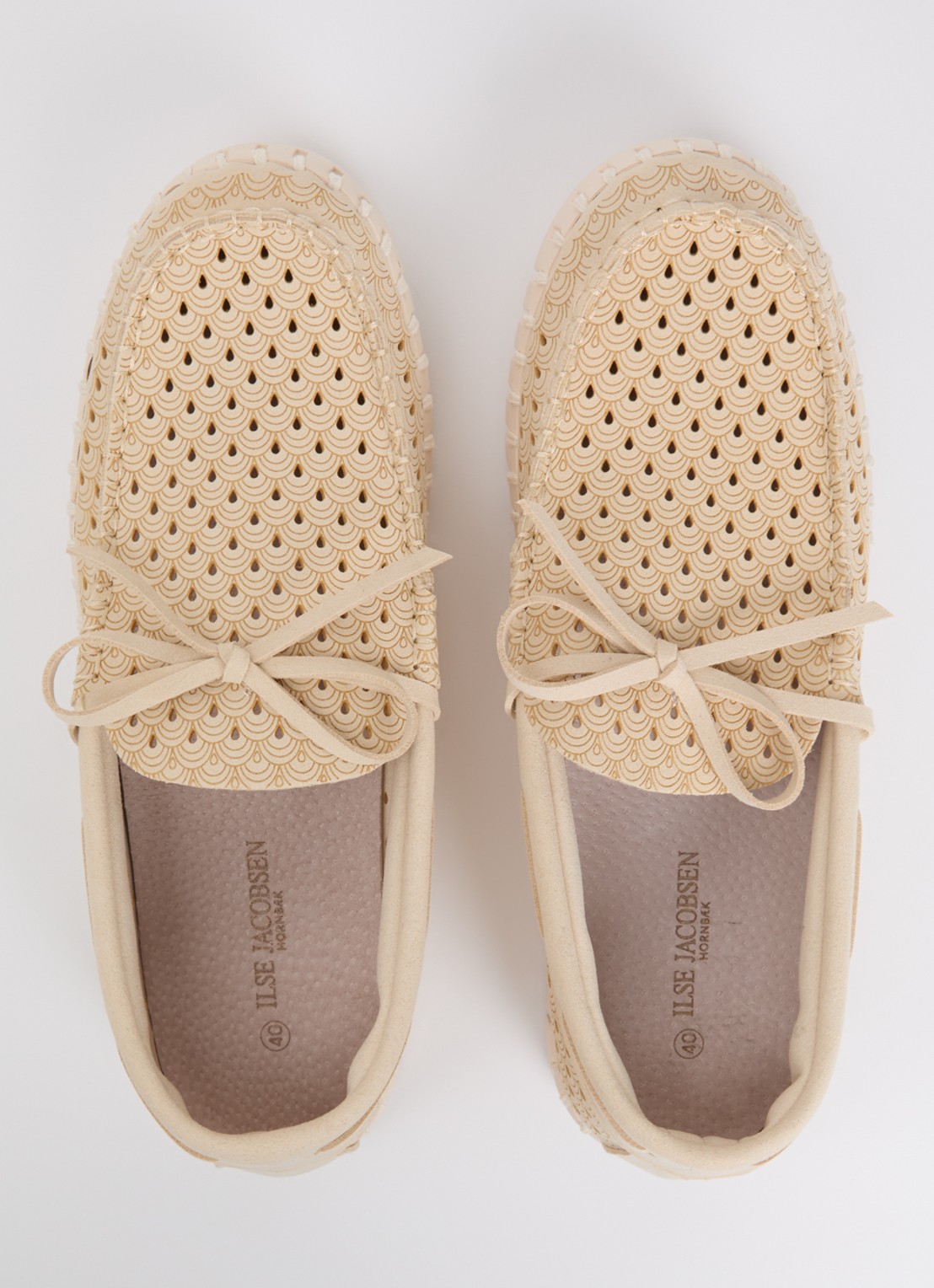 Ilse Jacobsen Tulip mocassin met structuur - detail 3 creme
