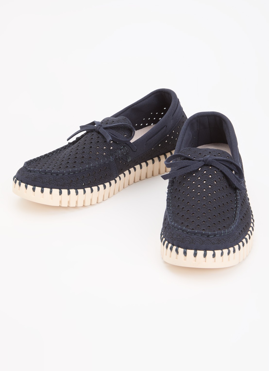 Ilse Jacobsen Tulip mocassin met structuur - detail 2 indigo