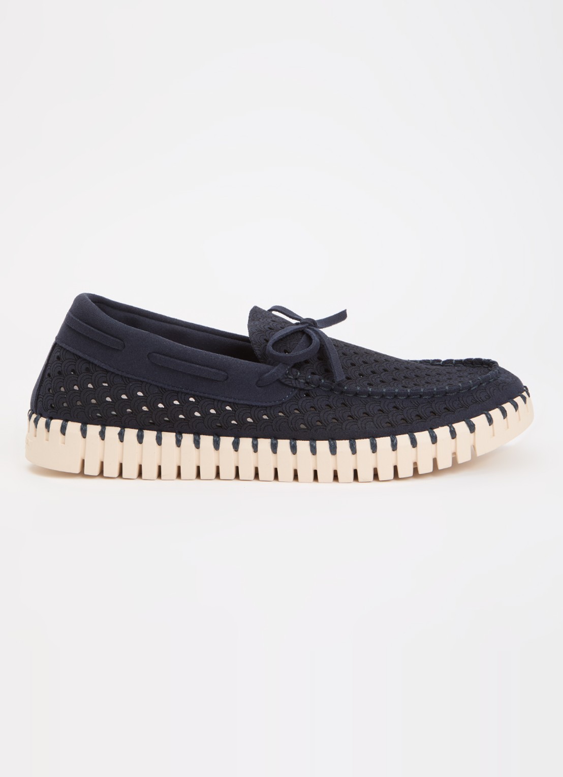 Ilse Jacobsen Tulip mocassin met structuur - voorkant indigo