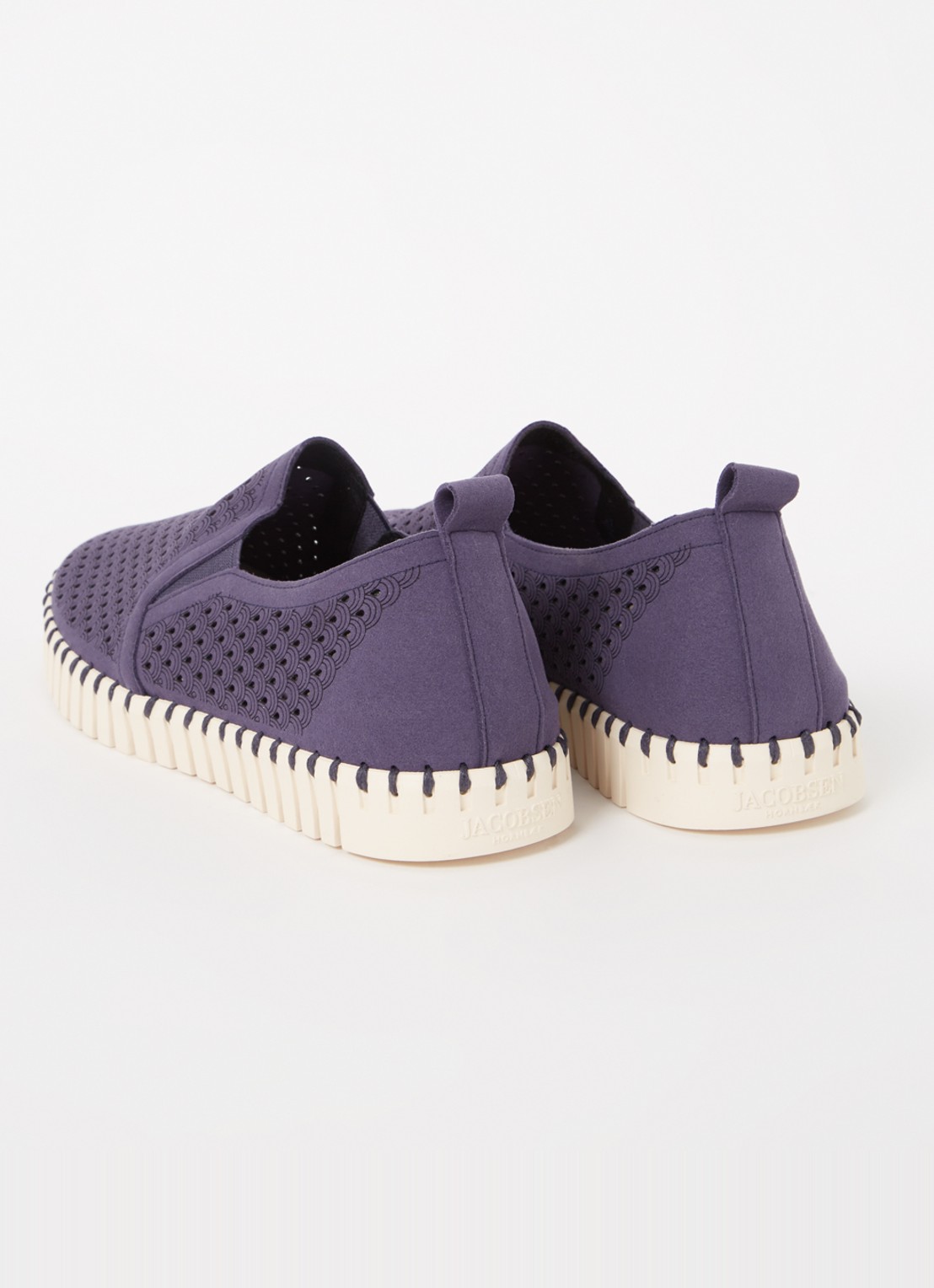 Ilse Jacobsen Tulip slip-on met cut-out detail - achterkant royalblauw