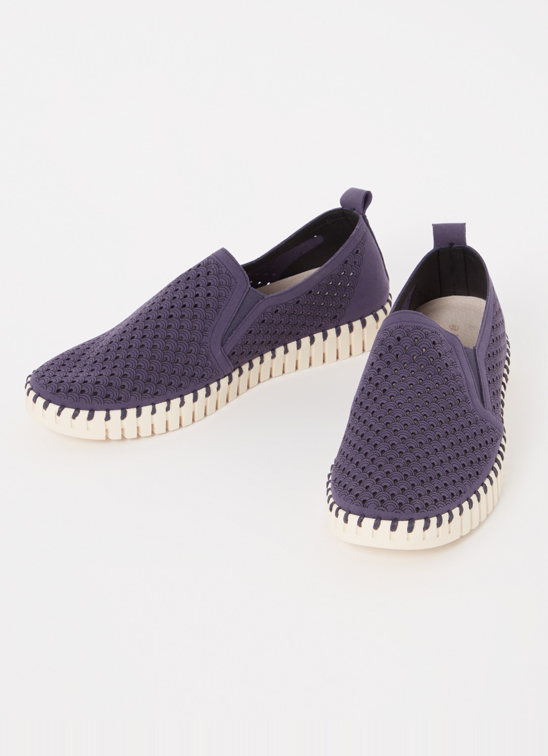 Ilse Jacobsen Tulip slip-on met cut-out detail - detail 3 royalblauw