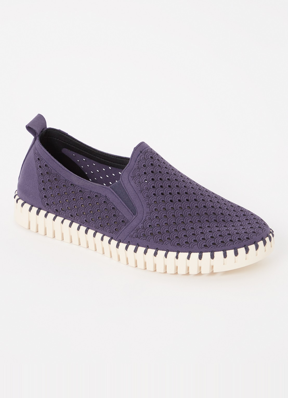 Ilse Jacobsen Tulip slip-on met cut-out detail - voorkant 2 royalblauw