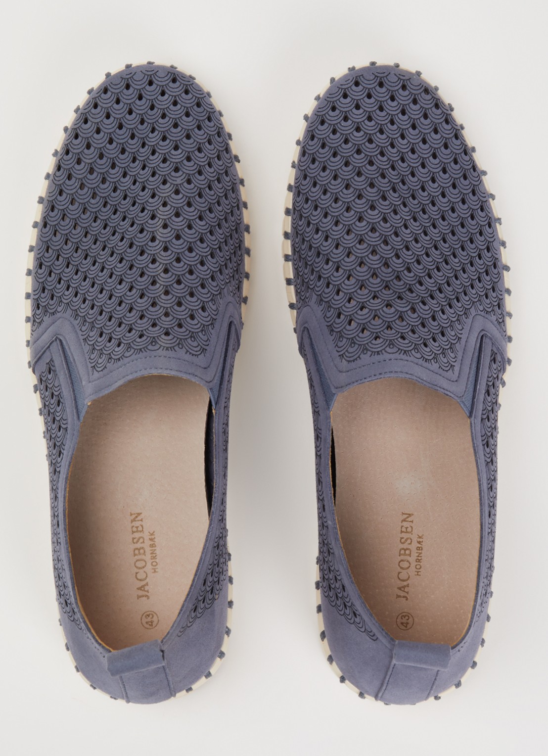 Ilse Jacobsen Tulip slip-on met cut-out detail - detail 3 petrol