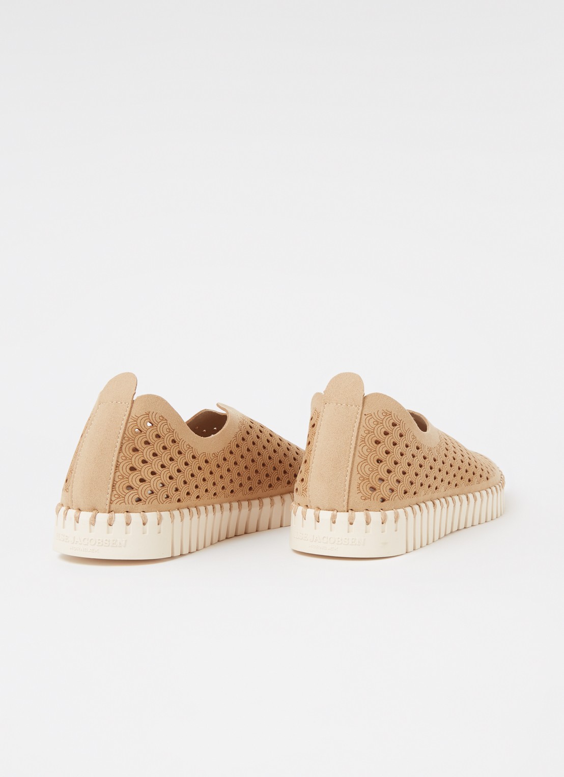 Ilse Jacobsen Tulip slip-on met cut-out details - detail 2 camel