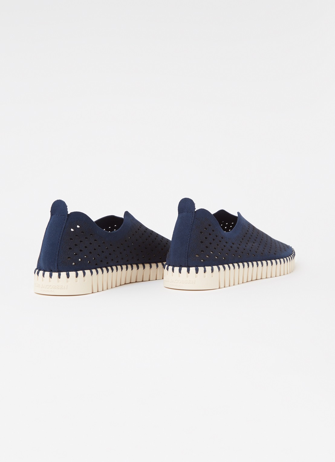Ilse Jacobsen Tulip slip-on met cut-out details - detail 3 donkerblauw