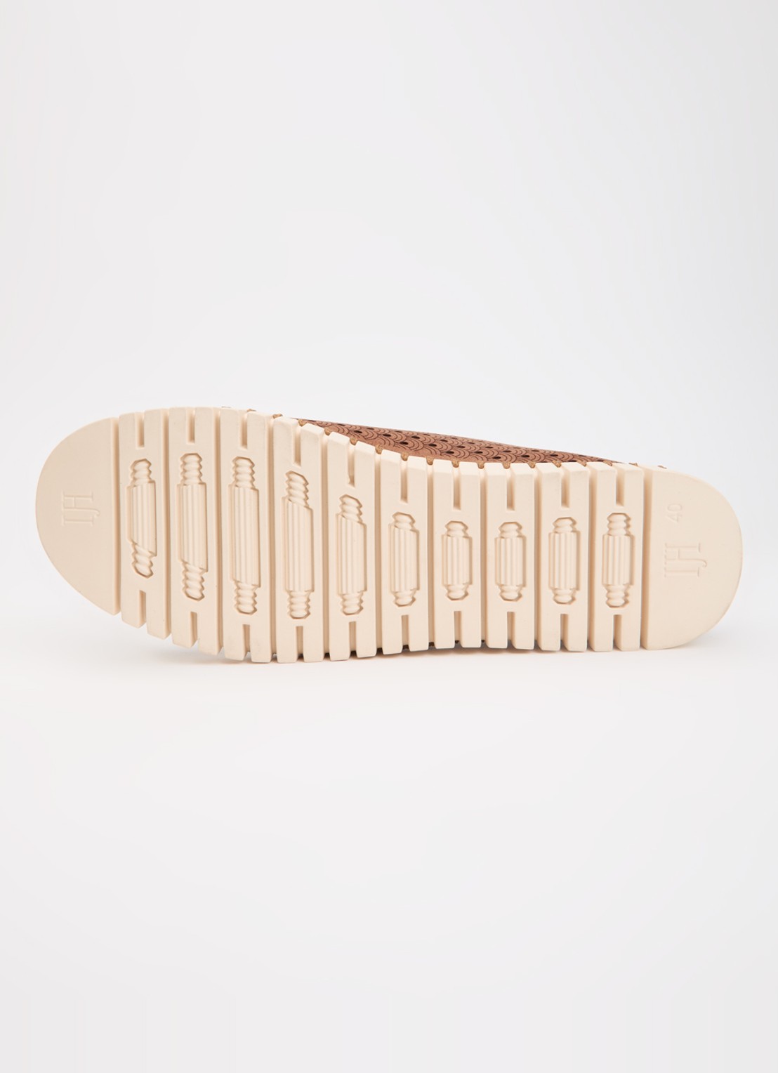Ilse Jacobsen Tulip slip-on met metallic details - detail 3 bruin