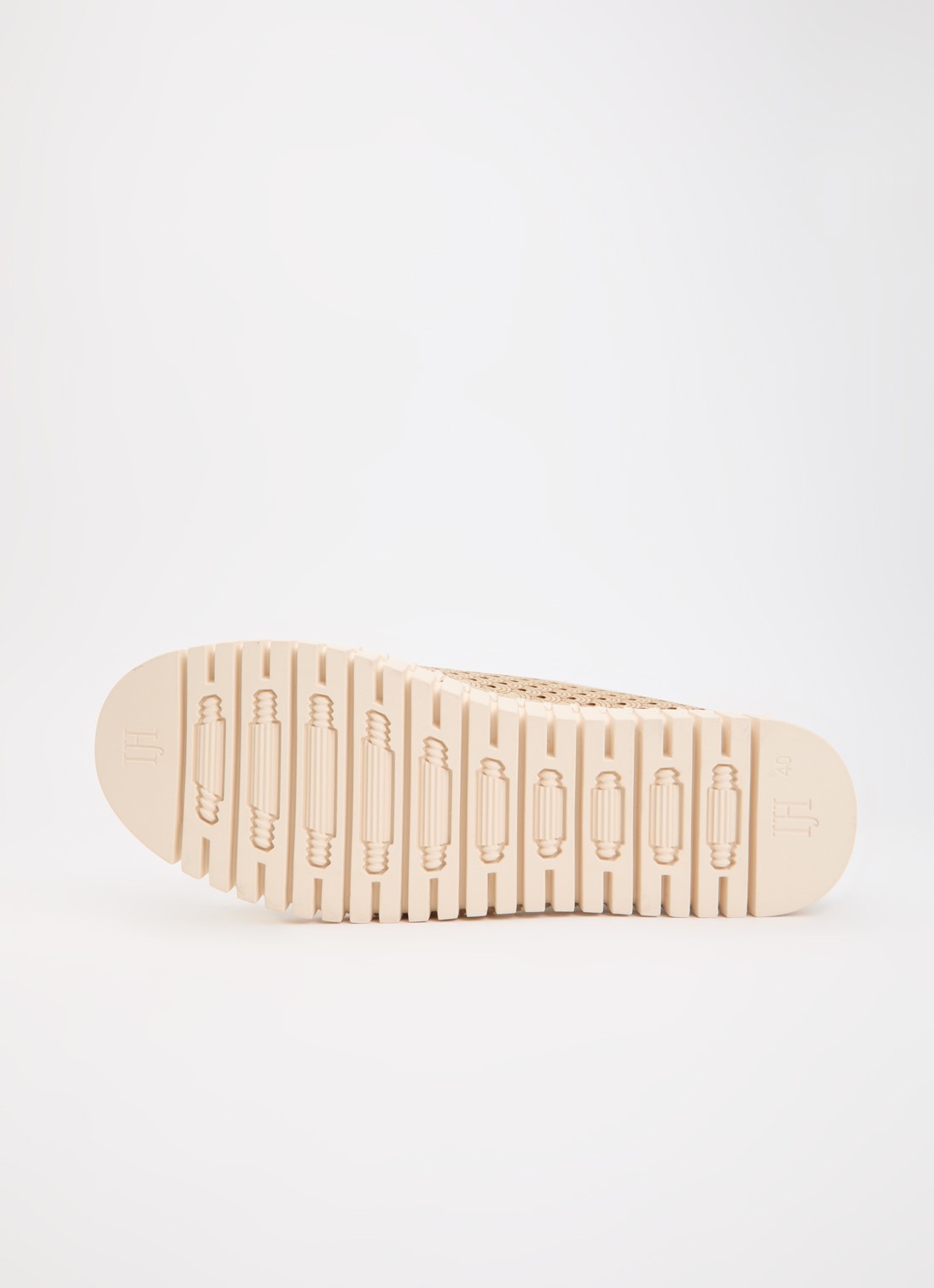 Ilse Jacobsen Tulip slip-on met metallic details - detail 3 beige