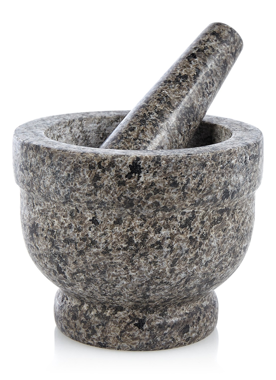 Inno Cuisinno Vijzel van graniet 11,5 cm - voorkant zwart