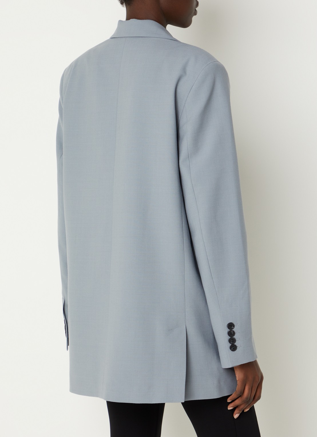 IRO Alapi blazer in wolblend met klepzakken - achterkant 4 grijs