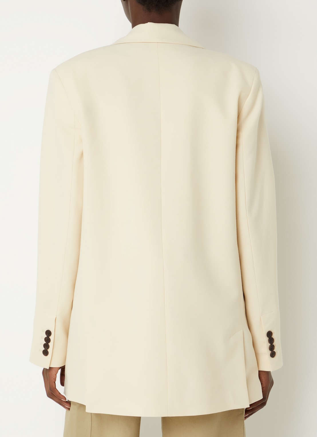 IRO Alapi blazer in wolblend met klepzakken - achterkant 4 beige