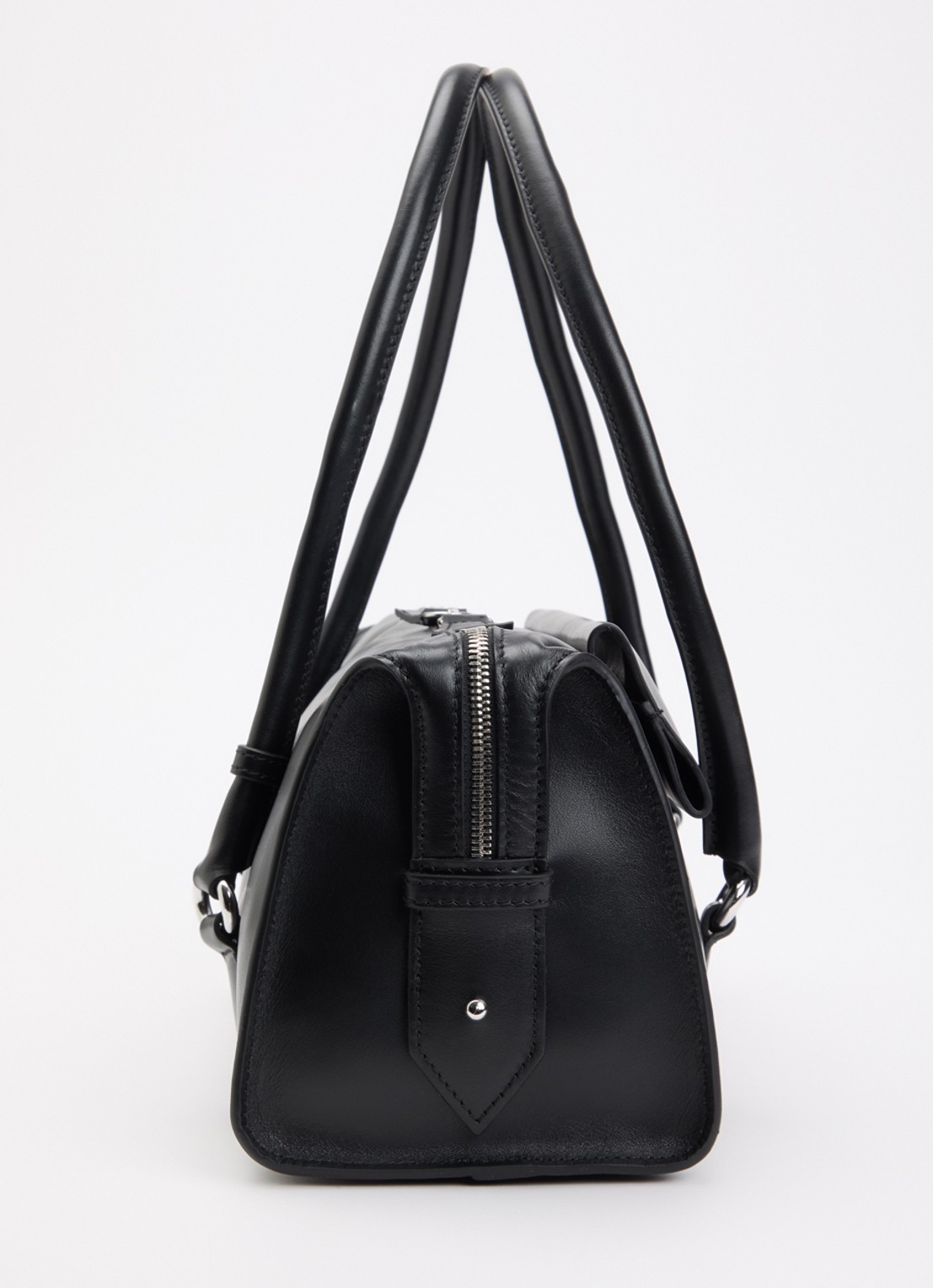 IRO Alto Bowling handtas van leer - detail 3 zwart