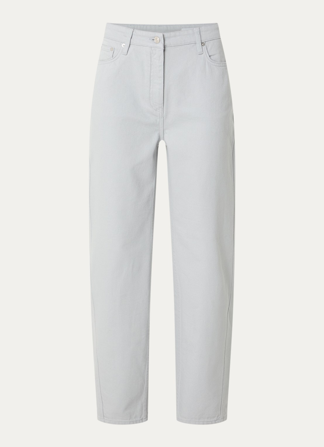 IRO Aurelien high waist straight leg jeans met gekleurde wassing - voorkant 2 grijs