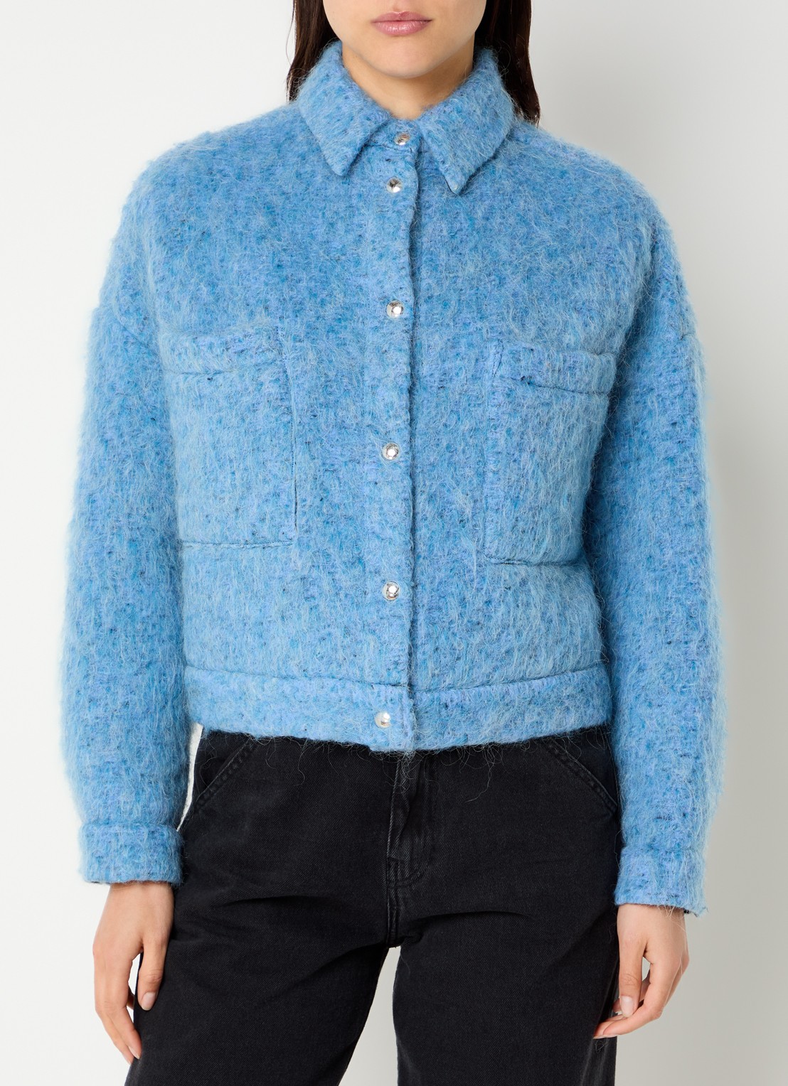 IRO Domal jack van wol - detail 4 donkerblauw