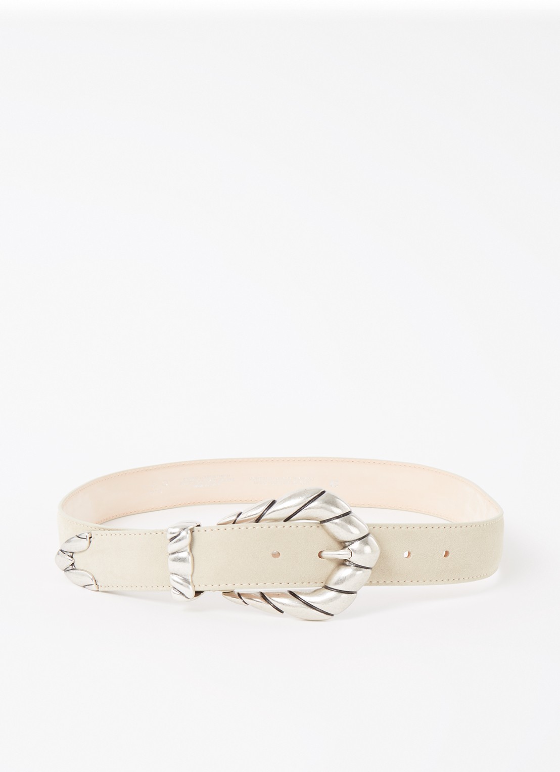 IRO Embella riem van leer  - voorkant donkerbeige