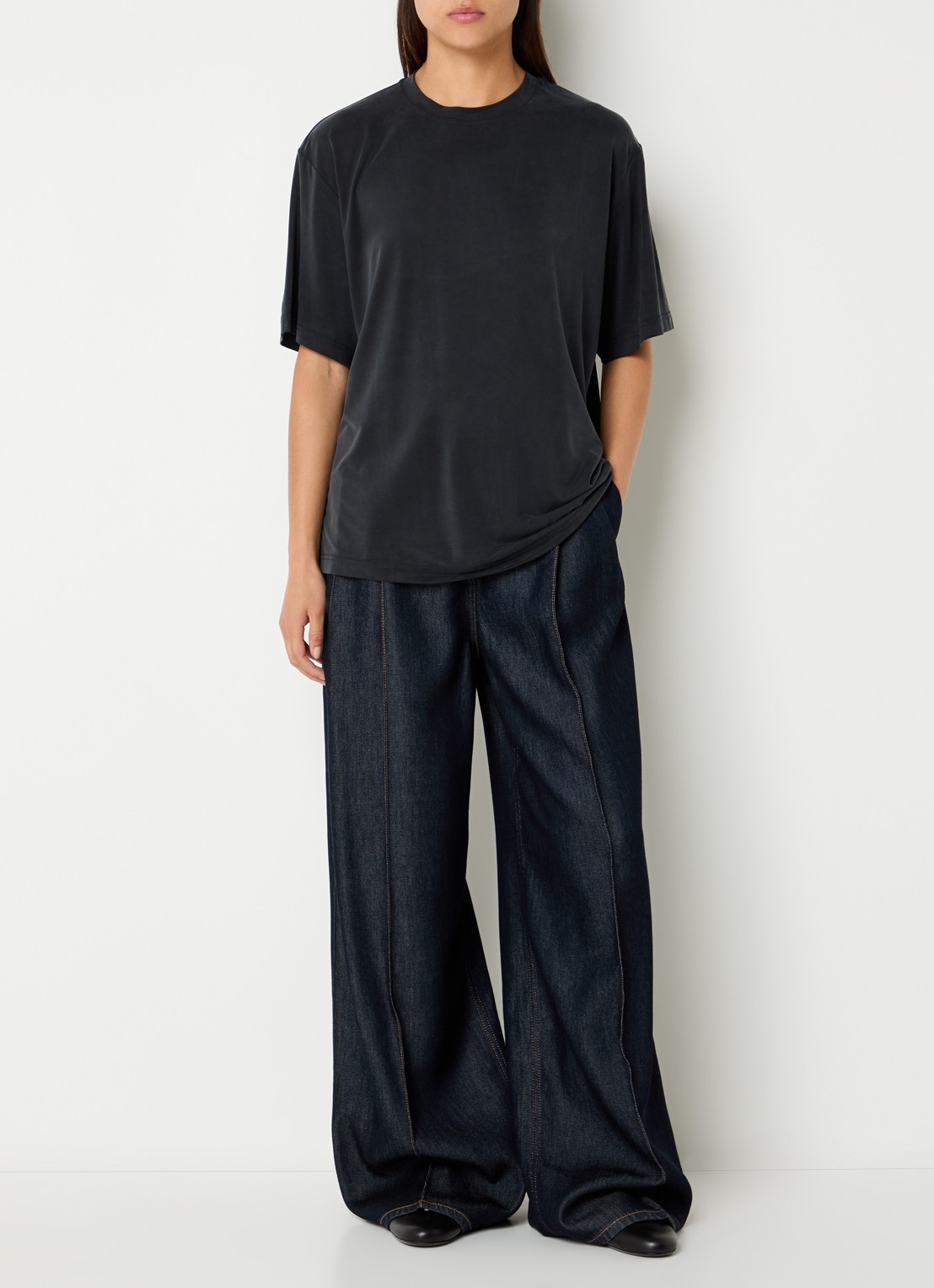 IRO Etoile T-shirt - voorkant 3 antraciet