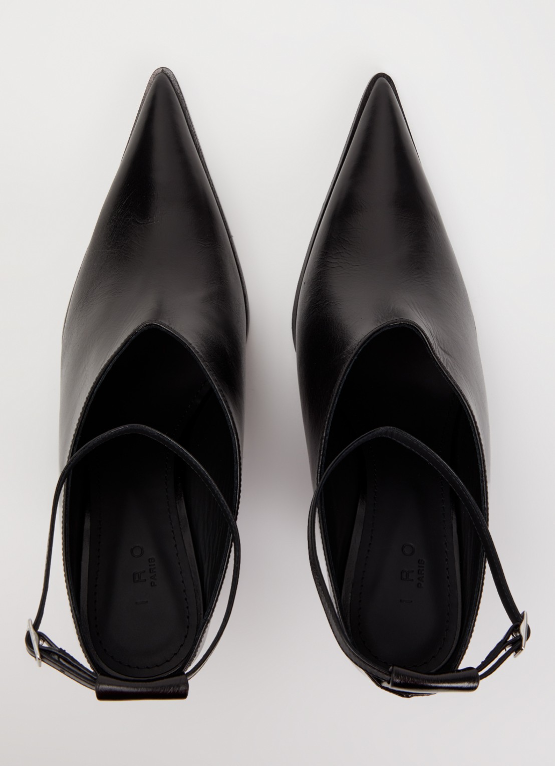 IRO Fauve pump van leer - detail 4 zwart