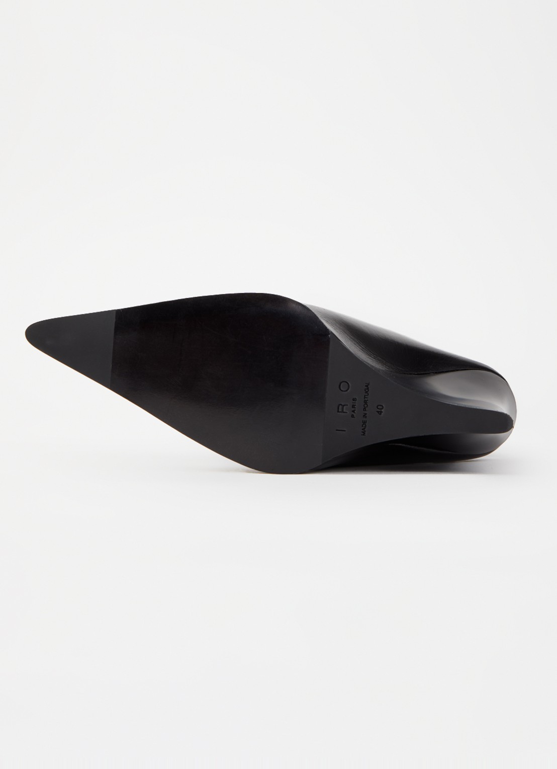 IRO Fauve pump van leer - detail 5 zwart