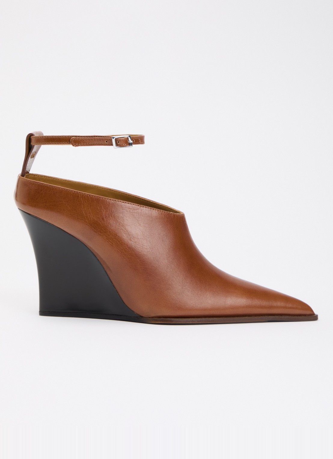 IRO Fauve pump van leer - voorkant cognac