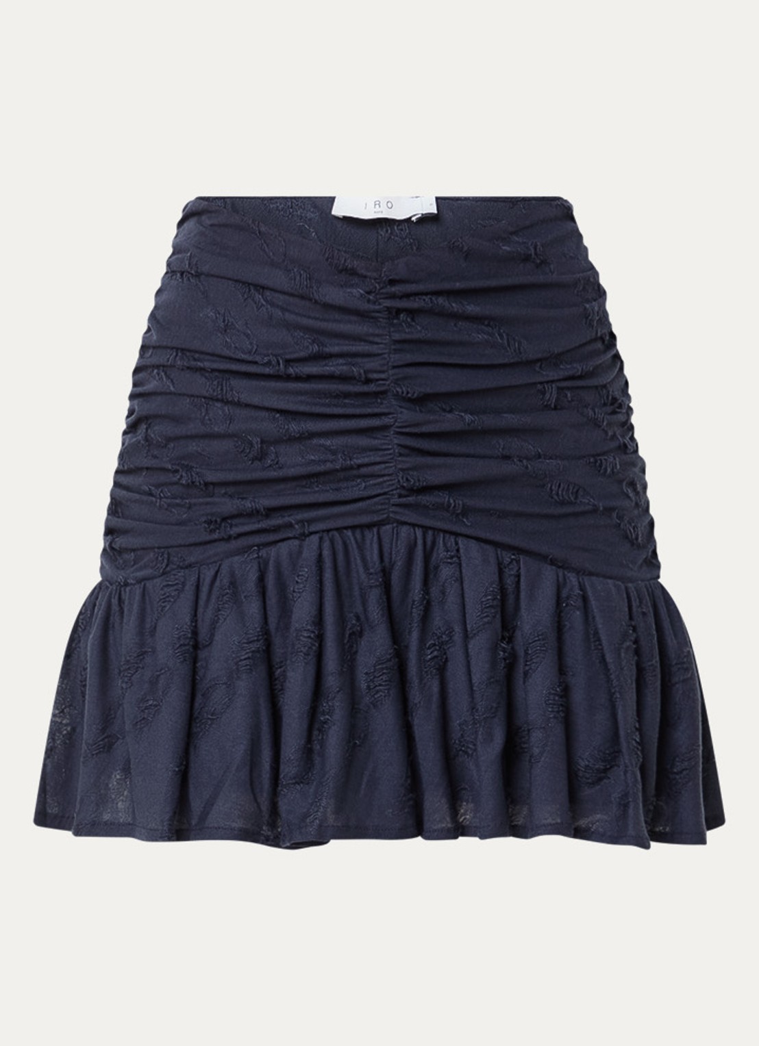 IRO Hasley mini rok met plooien - voorkant 2 donkerblauw