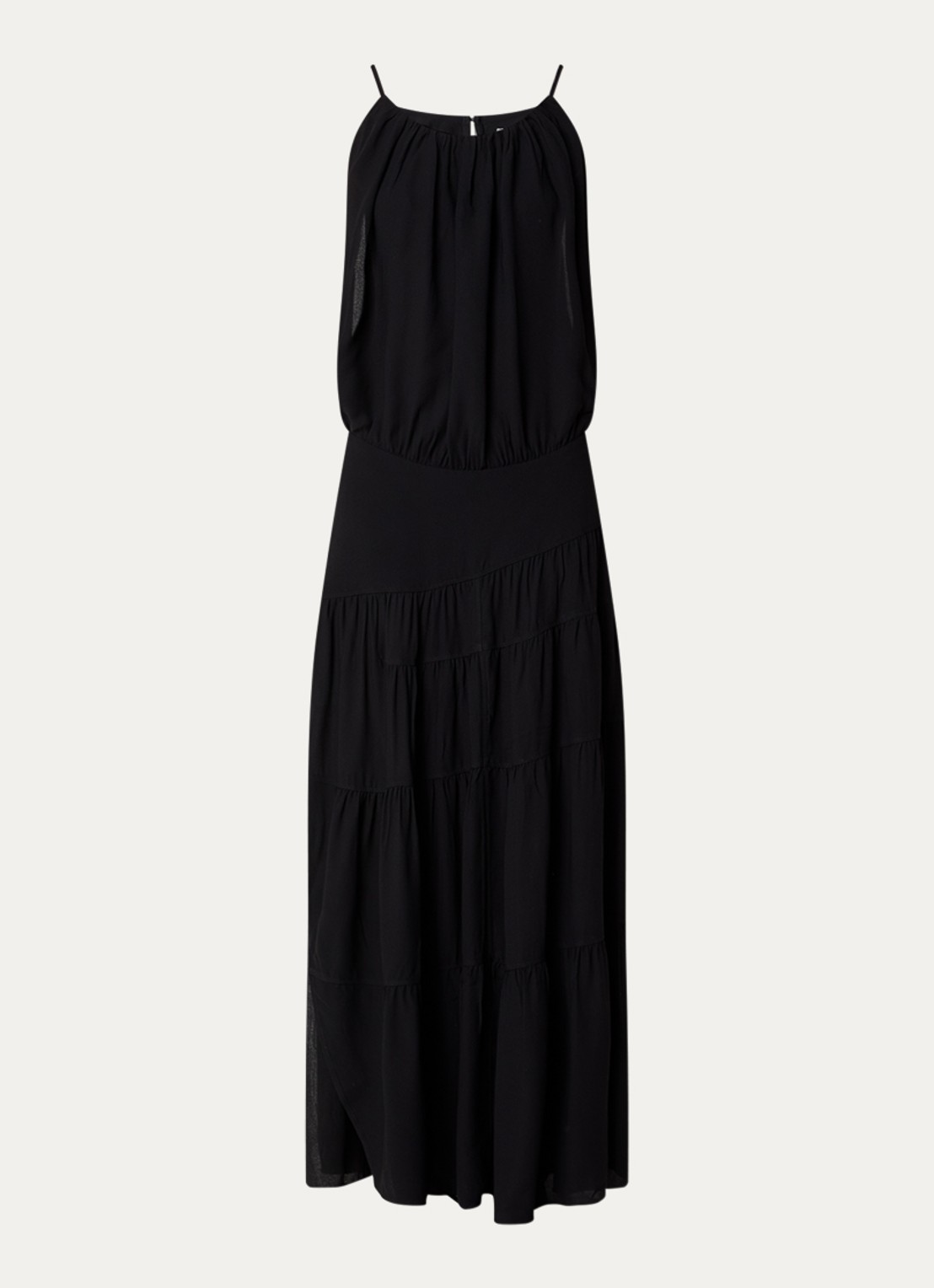 IRO Island maxi jurk - voorkant 3 zwart