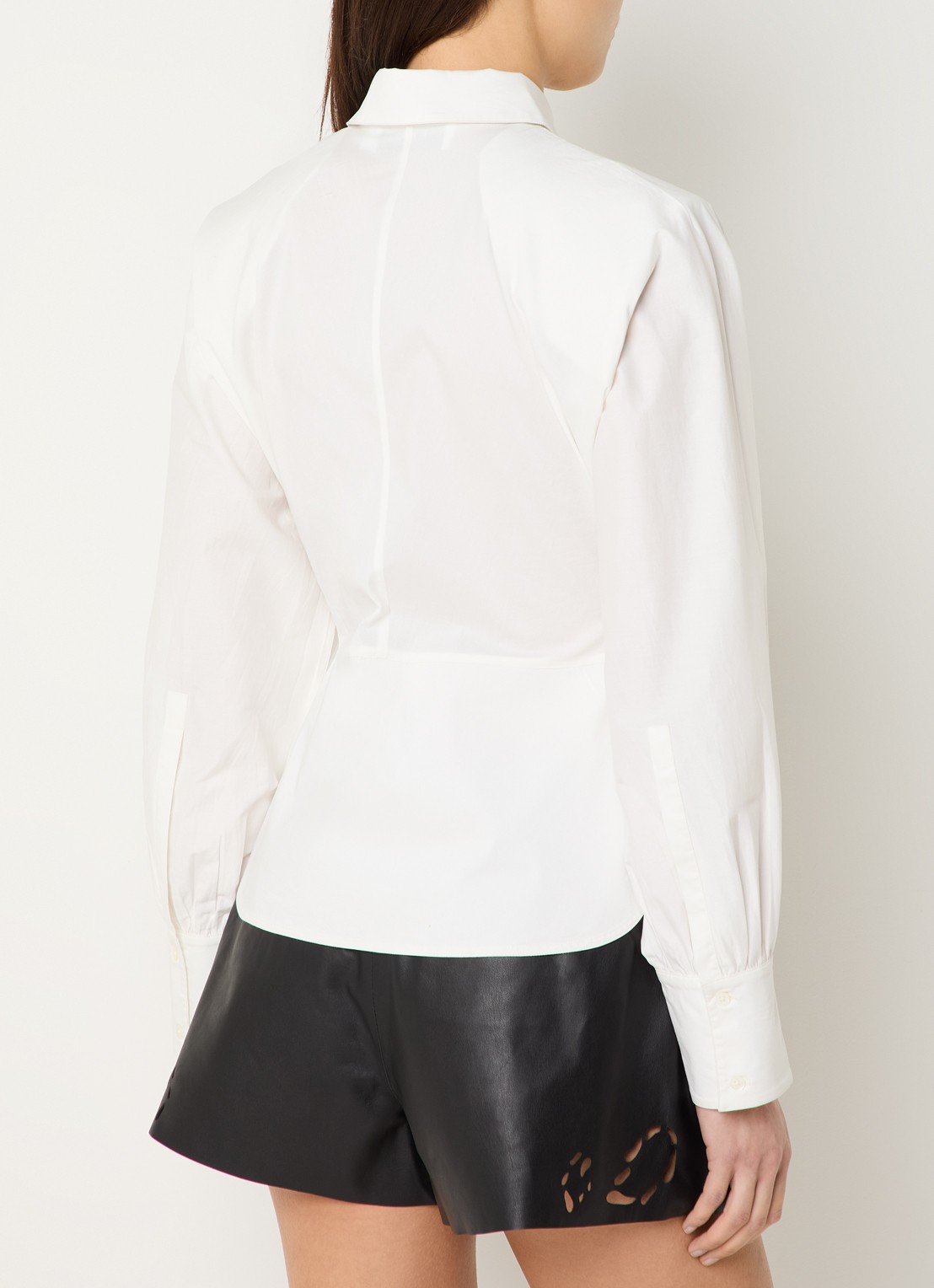 IRO Janine blouse met stretch - achterkant gebroken wit