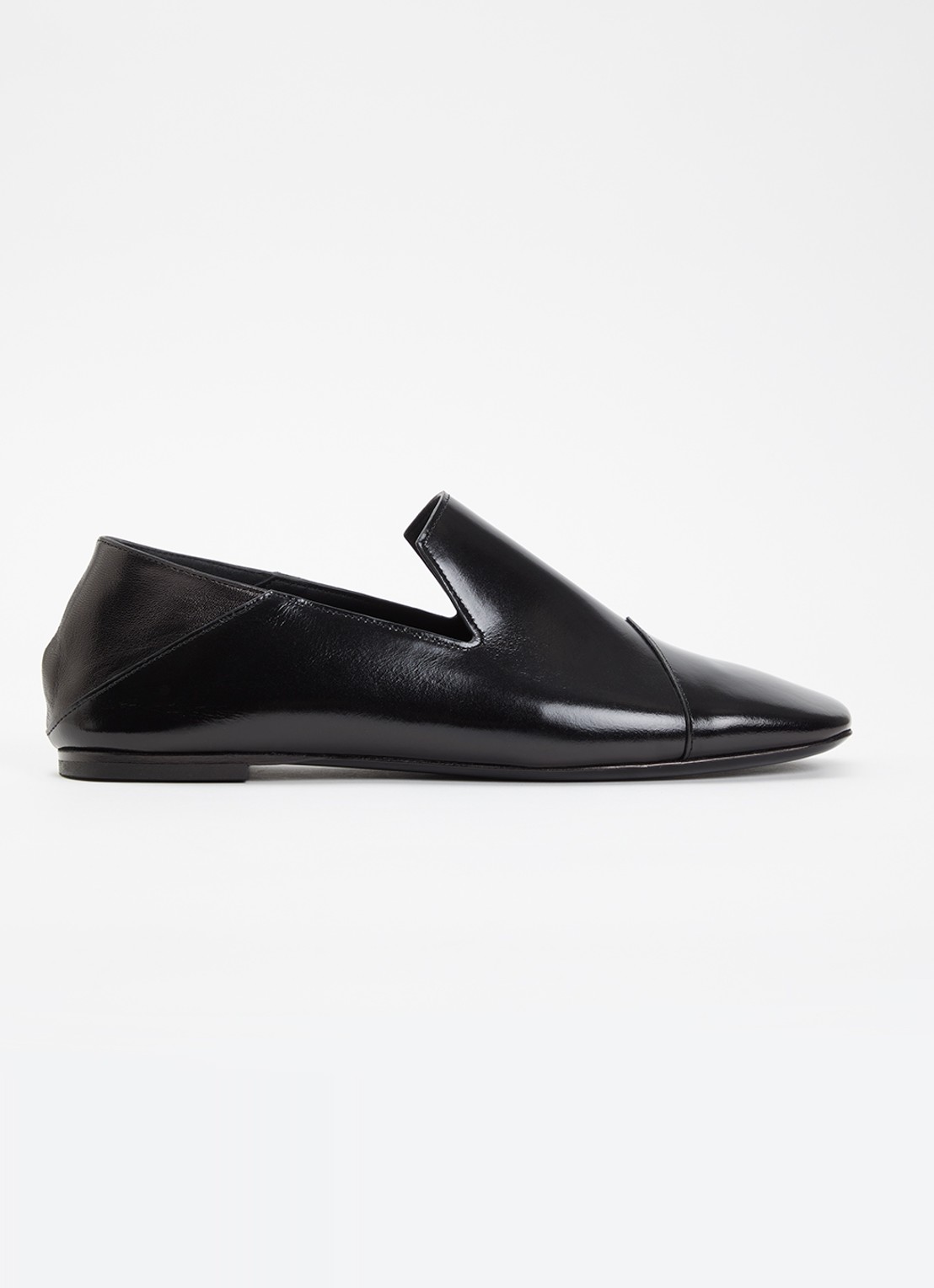 IRO Loafer van leer  - voorkant zwart