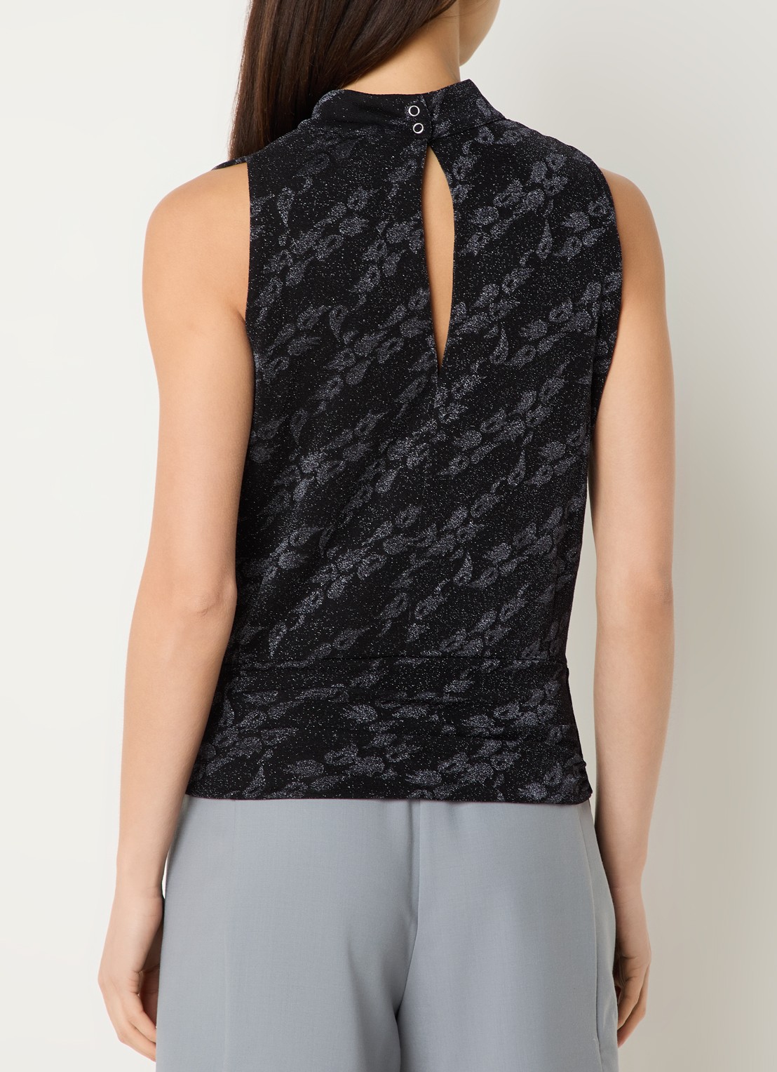 IRO Ornelia top met lurex - achterkant 4 zwart