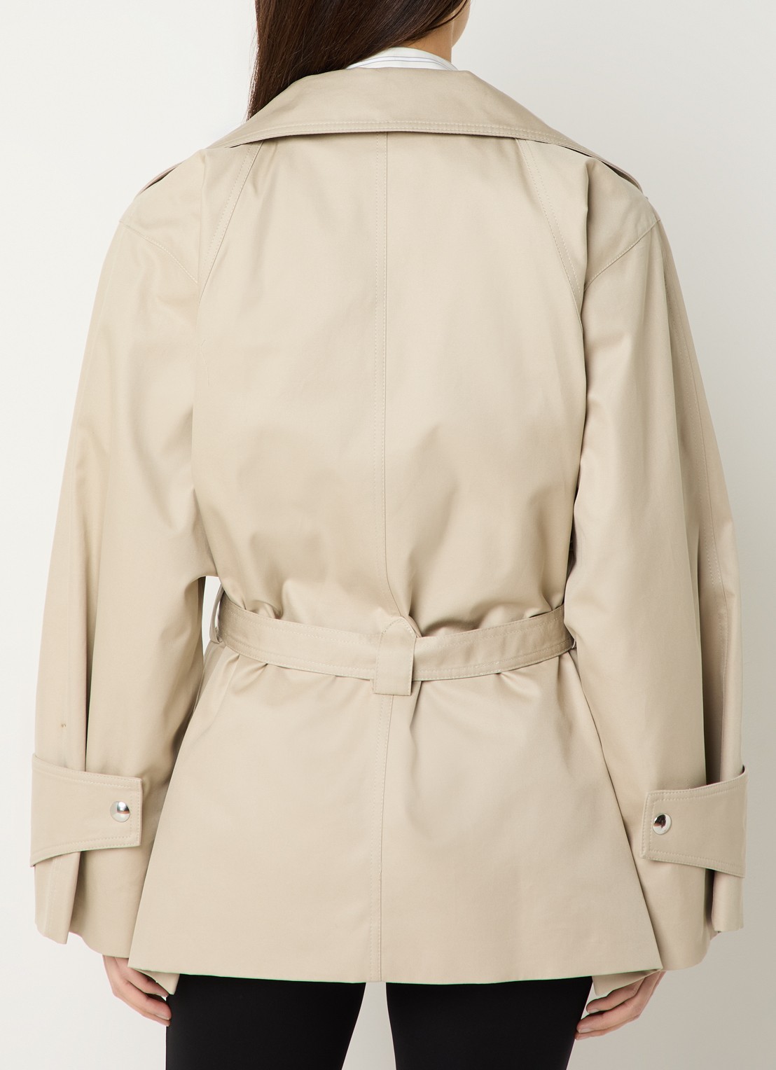 IRO Ralya trenchcoat met steekzakken - achterkant 2 beige