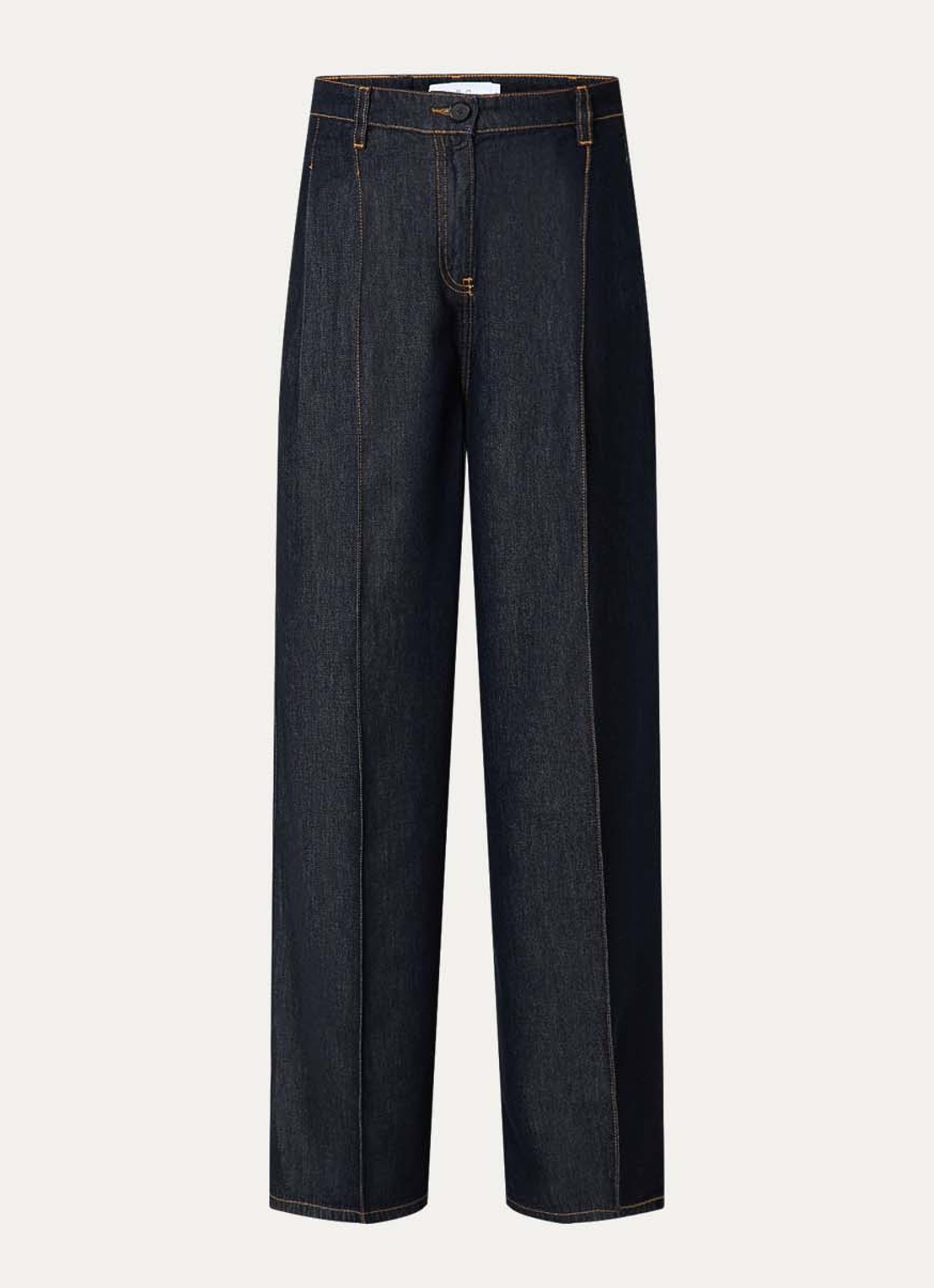 IRO Remy high waist wide leg jeans met donkere wassing - voorkant 2 indigo