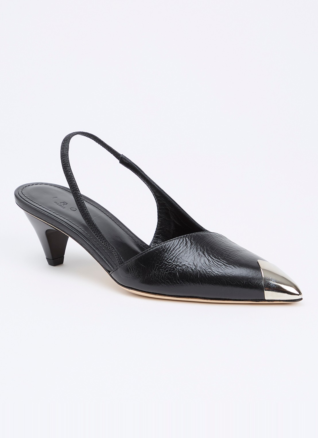IRO Stargey slingback van lamsleer - voorkant 2 zwart