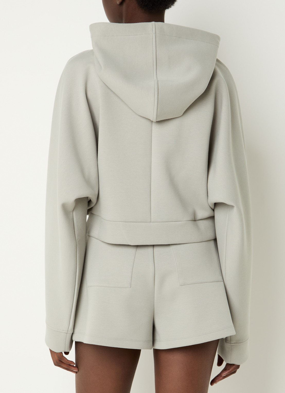 IRO Valena cropped vest met steekzakken - achterkant 3 lindegroen