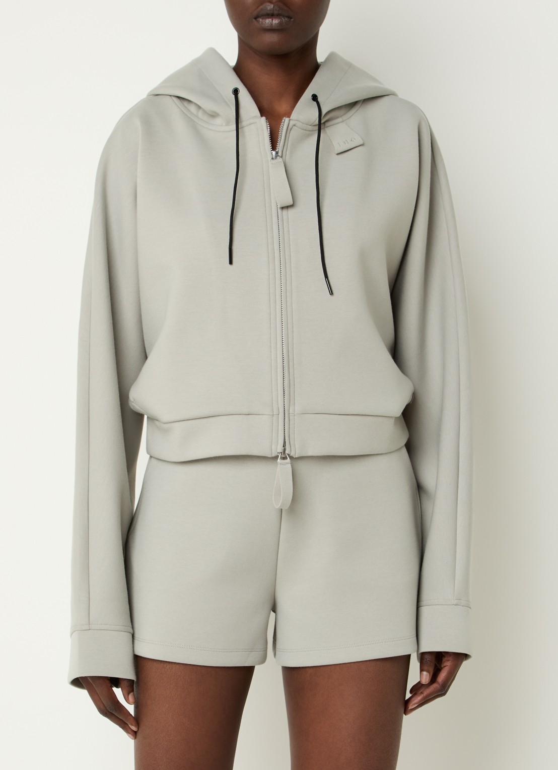 IRO Valena cropped vest met steekzakken - detail 4 lindegroen