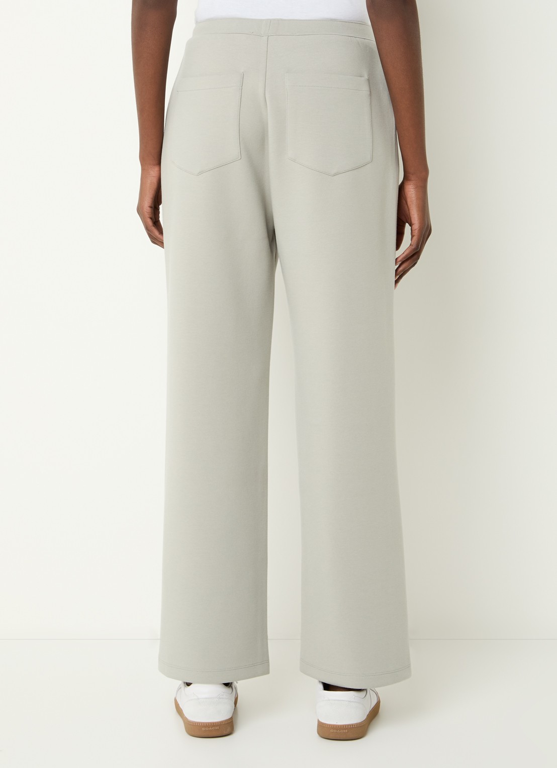 IRO Vespi high waist straight fit joggingsbroek - achterkant lindegroen