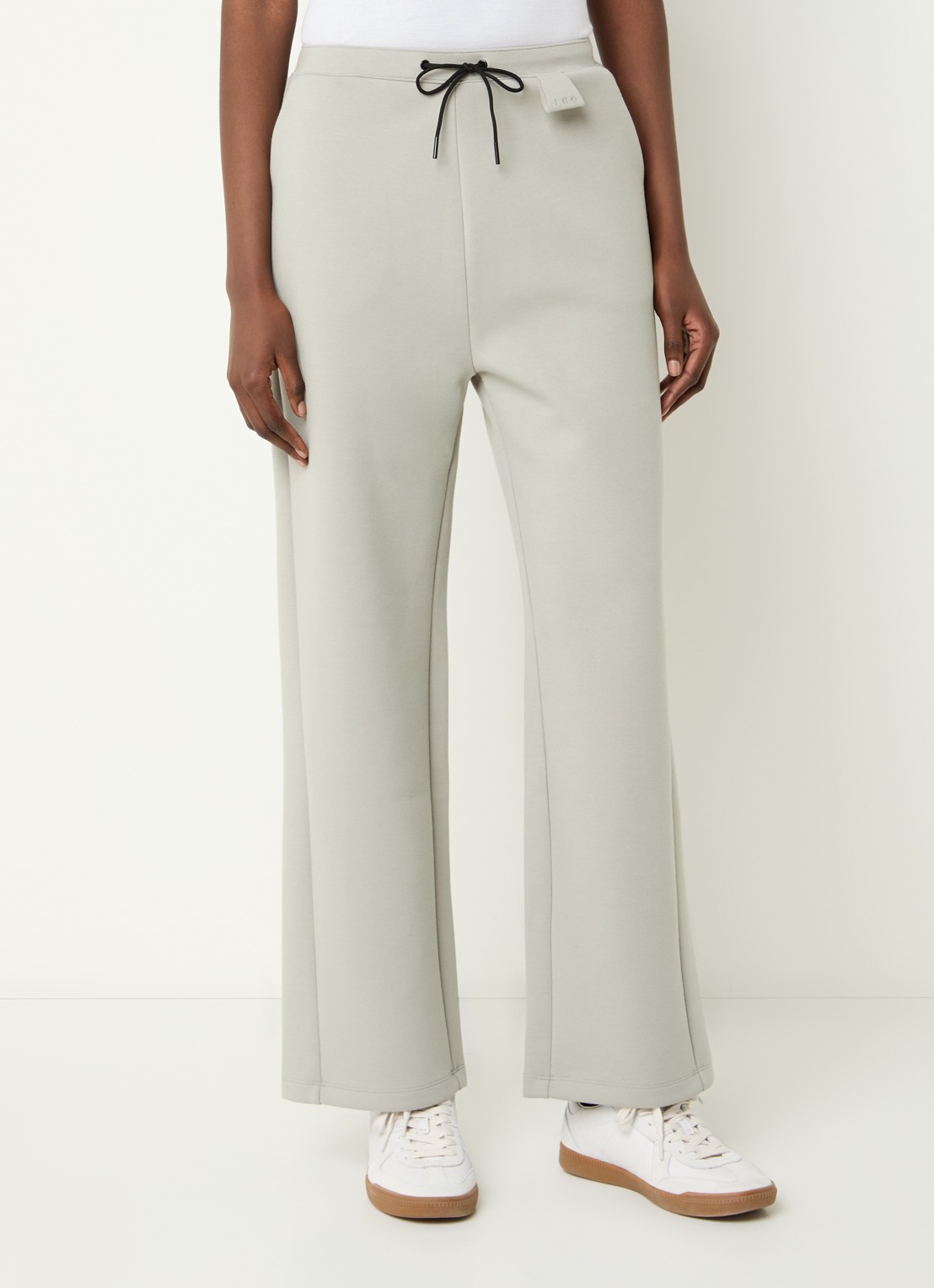 IRO Vespi high waist straight fit joggingsbroek - detail 4 lindegroen