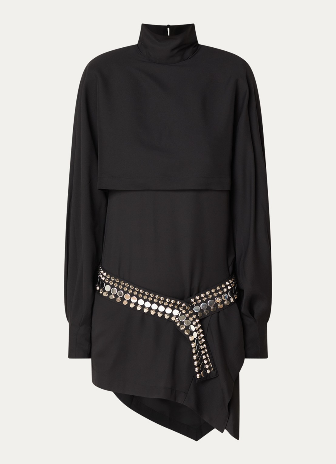 IRO Voggy mini jurk met studs - voorkant zwart