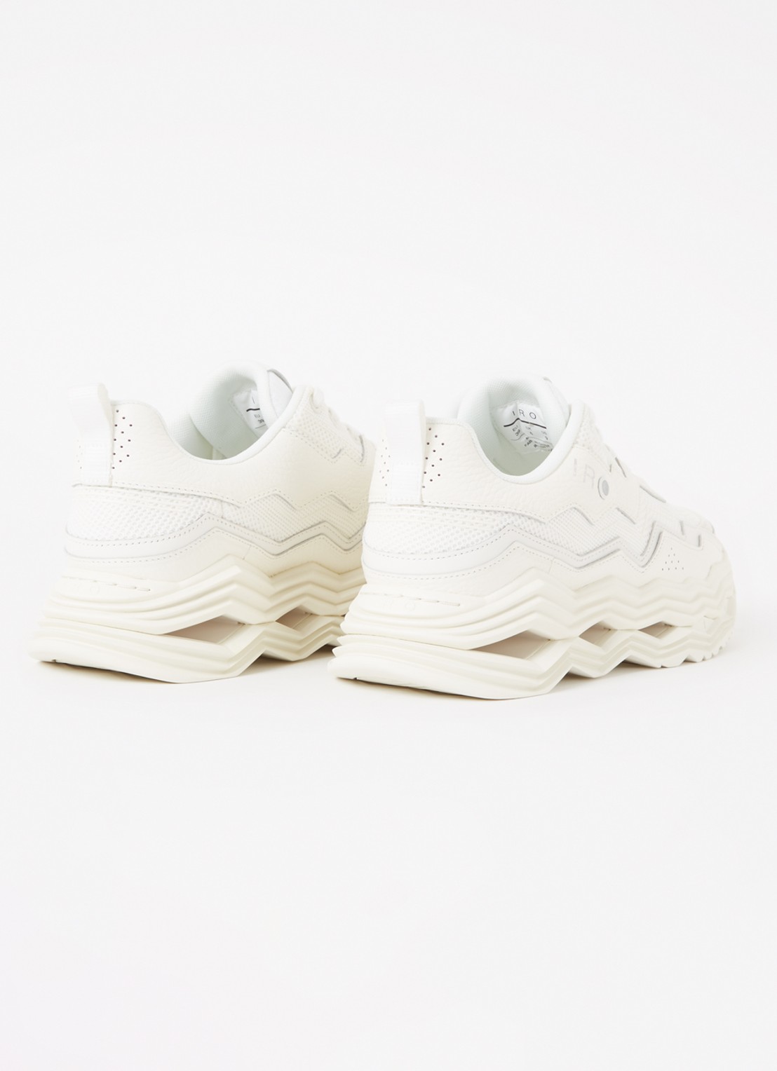 IRO Wave sneaker met leren details - detail 3 wit