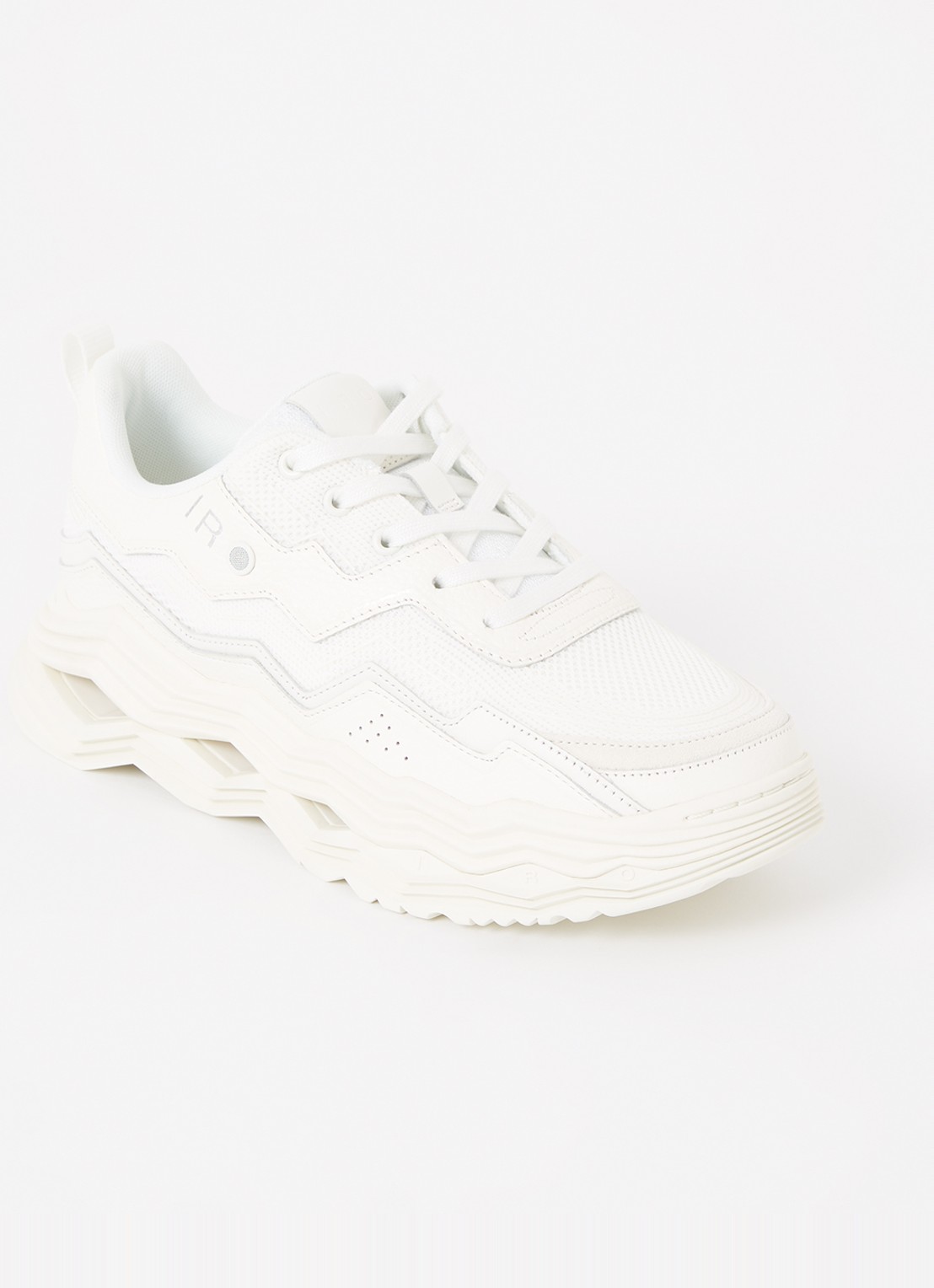 IRO Wave sneaker met leren details - voorkant wit