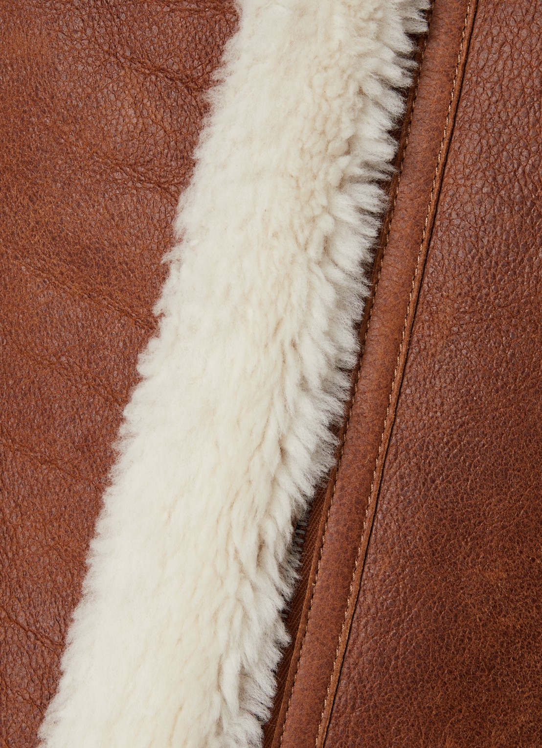 Isabel Marant Abeliki lammy coat van lamsleer met ritszakken - detail 6 camel
