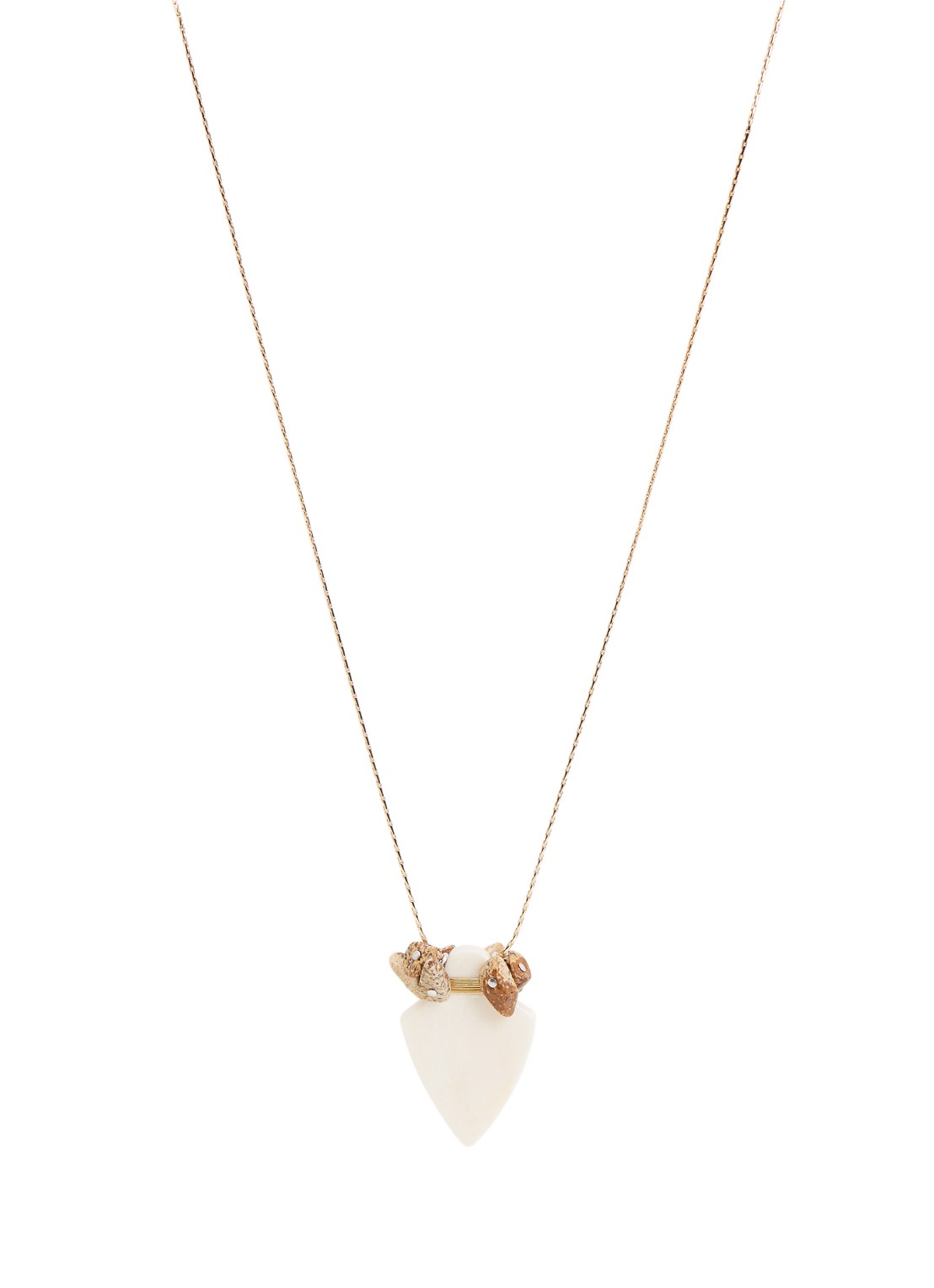 Isabel Marant Anna ketting met hanger - voorkant 3 goud