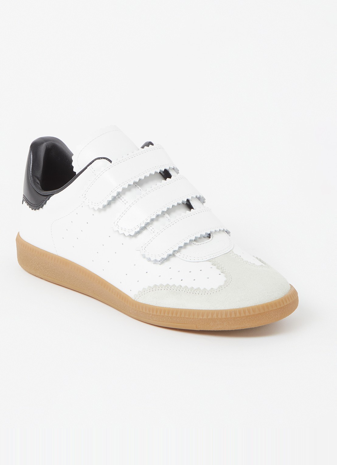 Isabel Marant Beth sneaker van kalfsleer  - voorkant wit