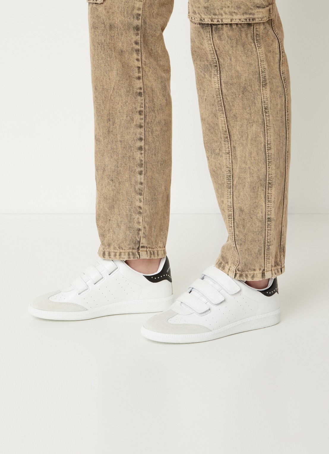 Isabel Marant Beth sneaker van kalfsleer - voorkant 7 wit
