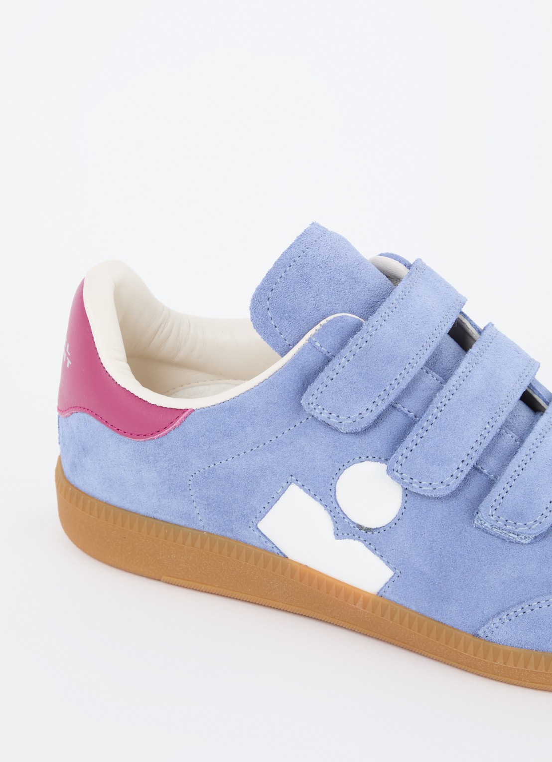 Isabel Marant Beth sneaker van kalfssuède  - detail 5 staalblauw